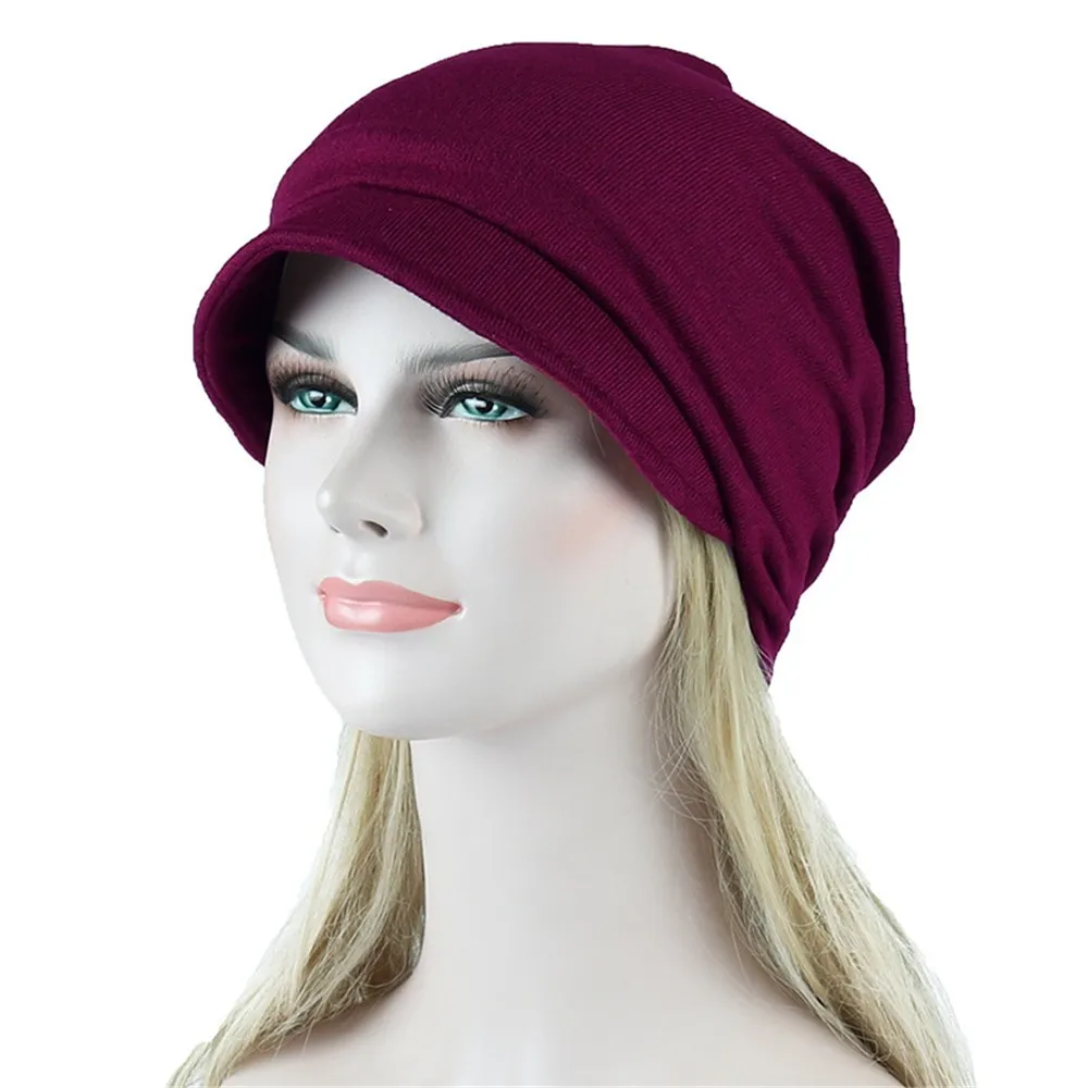 Ночнушка# H5 Новая мода женские Soild Индия мусульманский Эластичный Тюрбан шляпа камуфляж потеря волос головной платок, шарф