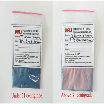 

supply quality microencapsulated pigment, reaction pigment by temperature,hot sensitive pigment,31C bue to yellow,1bag=1kilogram