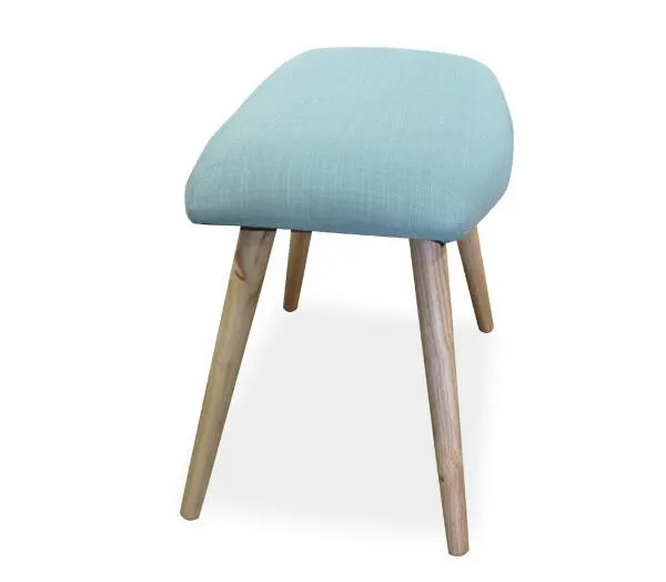 Дома деревянные низкий табурет мягкой текстильной ткани сиденье стула для современных Гостиная Османской мебели деревянный стул