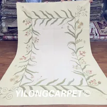 Yilong 6'x9 индивидуальные плоские ткань ручной Французский Китайский шерсти aubusson стиль ковер(Au10-6x9