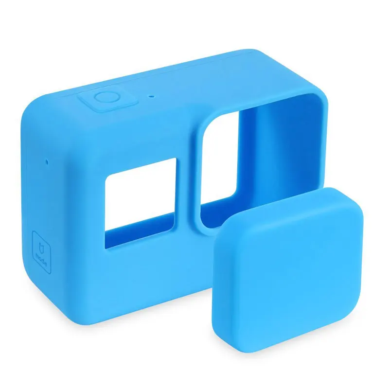 

Go Pro Accessories Action Camera Case Protective Silicone Case Skin +Lens Cap cover for GoPro Hero 6 5 Black Hero 6 Camera