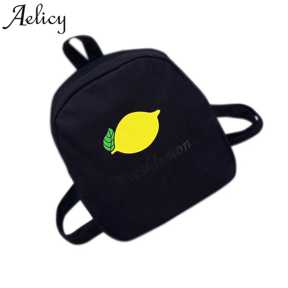 

Aelicy Women Canvas BackpackCcute Fashion Lovers Fruit Mango Printing Bags School bags for Teenage Girls backpack female casual