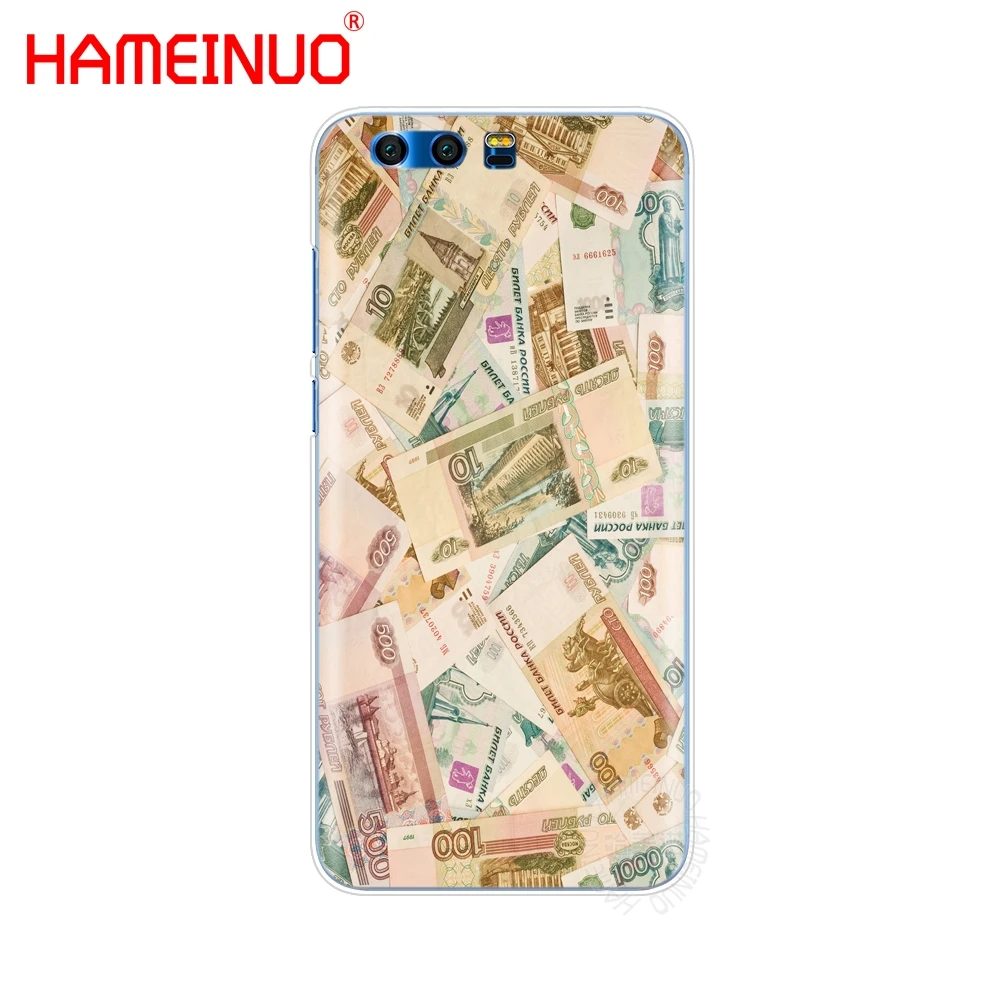 HAMEINUO денежные деньги доллар рубль чехол для телефона Huawei Honor V10 4A 5A 6A 7A 6C 6X 7X 8 9 NOVA 2 2S