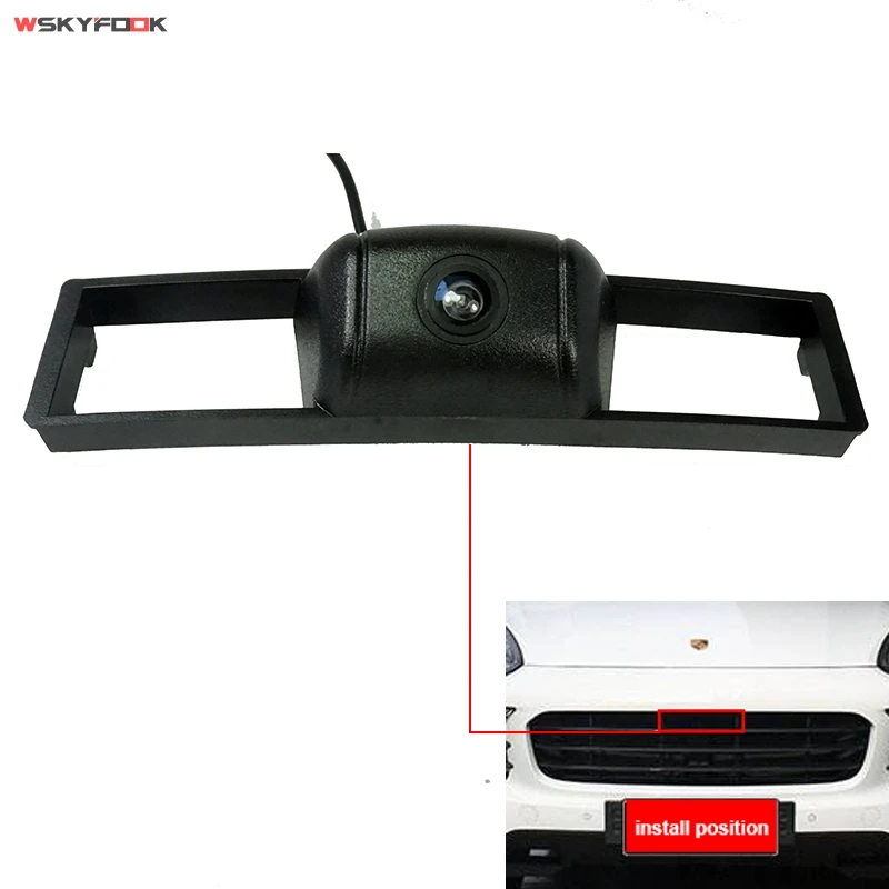 

600L CCD night night Vehicle Logo Front View Camera for Porsche Macan/Cayenne 2018 2019 Waterproof Parking Assitance