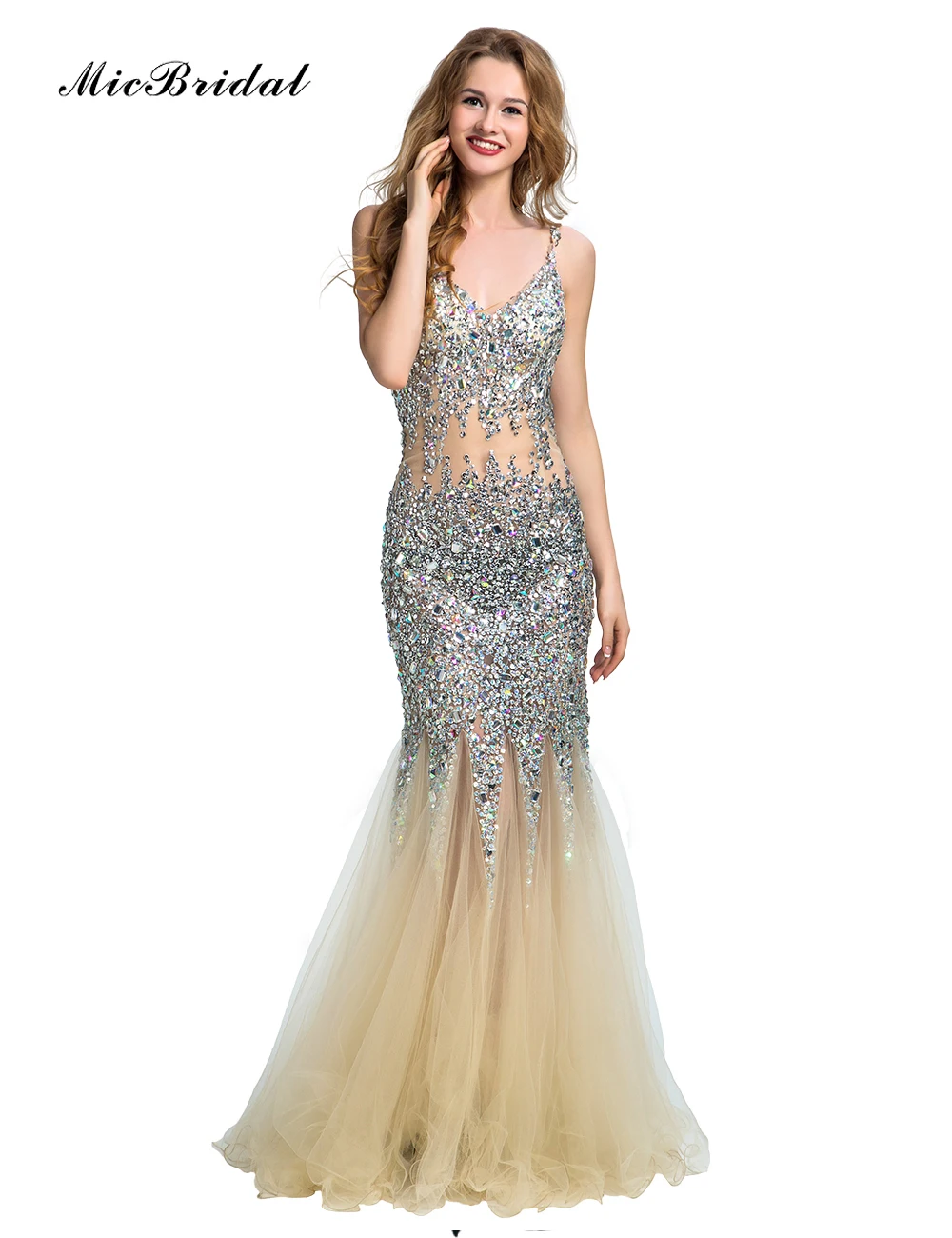 MicBridal Sparkly Abiti Da Sera con Pietre Abiti da Cerimonia da Sera MY  074 Backless Sexy Vestito Da Partito di Lusso|dress forms for sewing|dress  lipstickdresse - AliExpress
