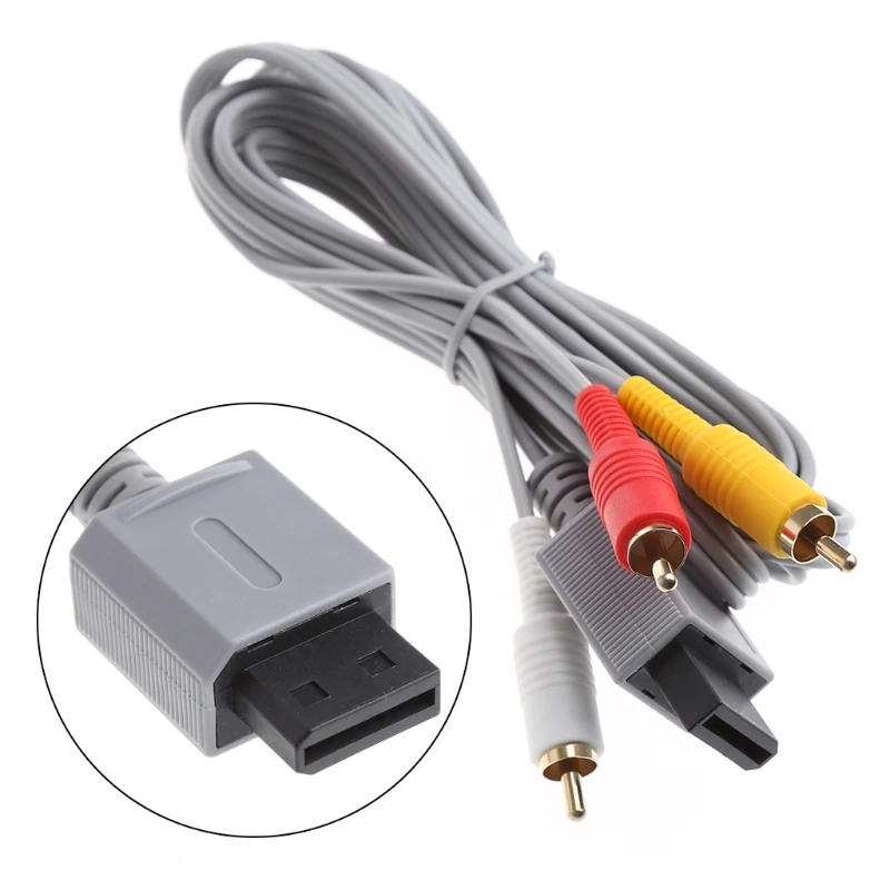 1 шт. Новый Аудио Видео AV стерео 3 RCA композитный кабель 8 м для игровой консоли Nintendo