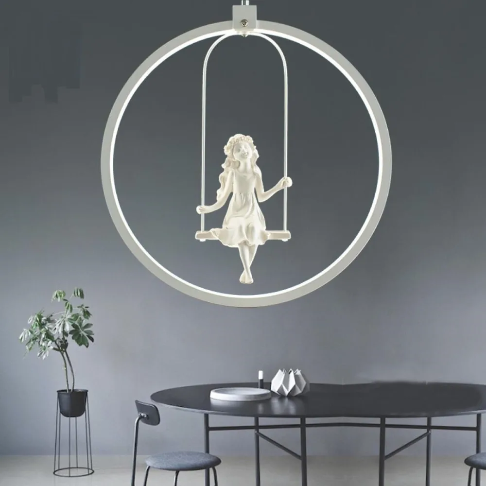 

Loft industrial wind Pendant Lights angels round iron American bars restaurants Pendant Lamps coffee shops black white ya72729