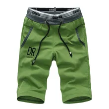 Новинка, летние повседневные шорты для мужчин, хорошее качество, свободные трикотажные шорты-бермуды, мягкие вентиляционные эластичные шорты с поясом, мужские пляжные шорты