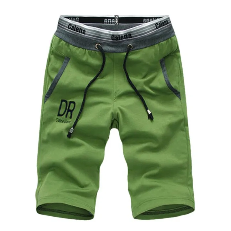 

New 2019 Summer Casual Shorts Men Good Quality Loose Knitted Bermuda Shorts Soft Ventilate Elastic Waistband Men's Beach Shorts