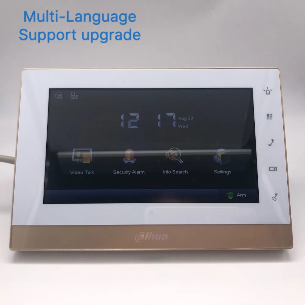 

AHUA Multi-Language VTH1550CH Video Intercom touch screen Color Indoor Monitor