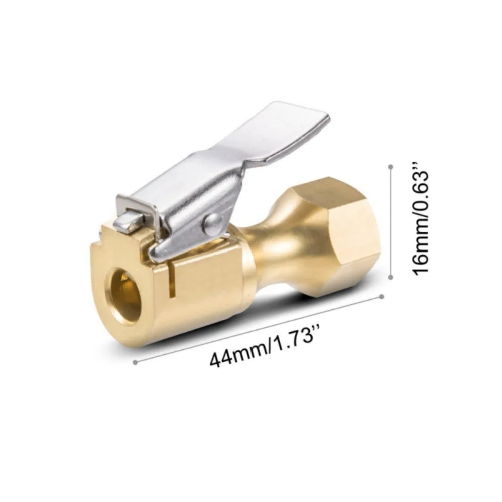 1/4'' Portbale Car Tire Tyre Inflator Valve Adapter Brass Air Chuck 1/4'' Portbale Car Tire Tyre Inflator Valve Adapter Brass Air Chuck