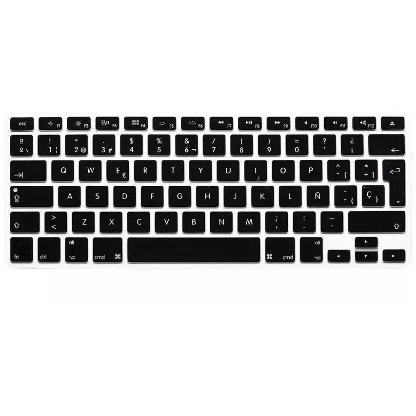 Для Macbook Air Pro Retina 13 15 силиконовый чехол для клавиатуры евро ЕС Esp испанская
