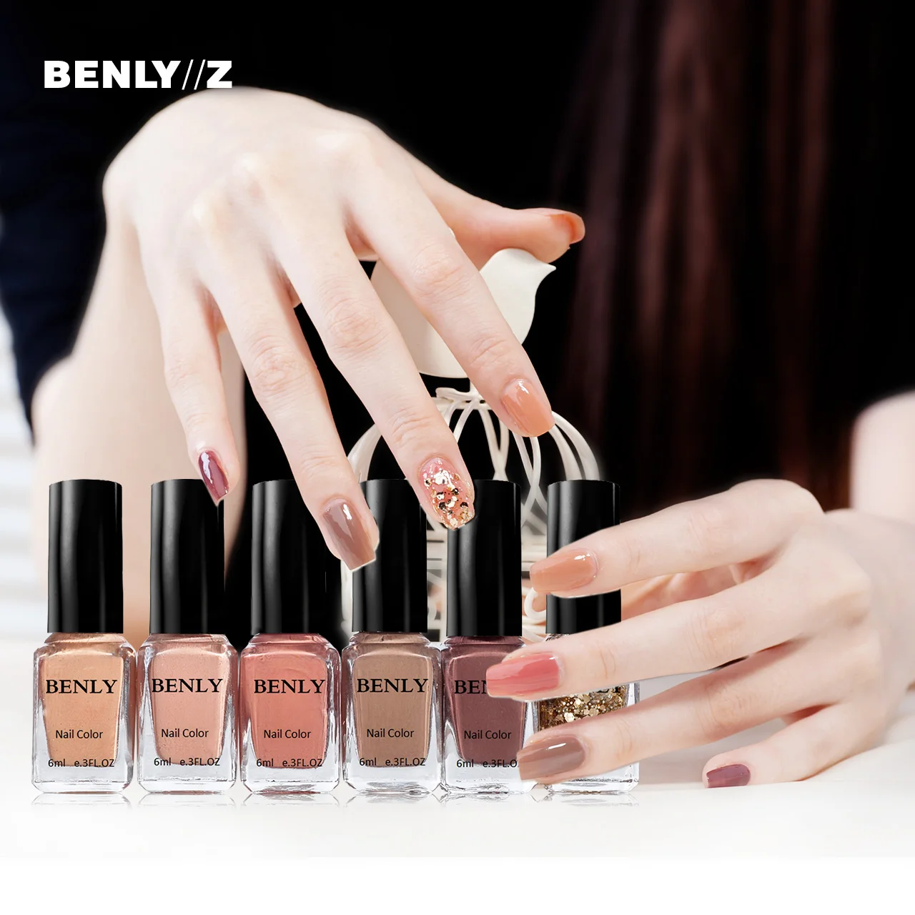 6pcs/set High Quality Quick Dry Nail Polish Set Long Lasting Vernis