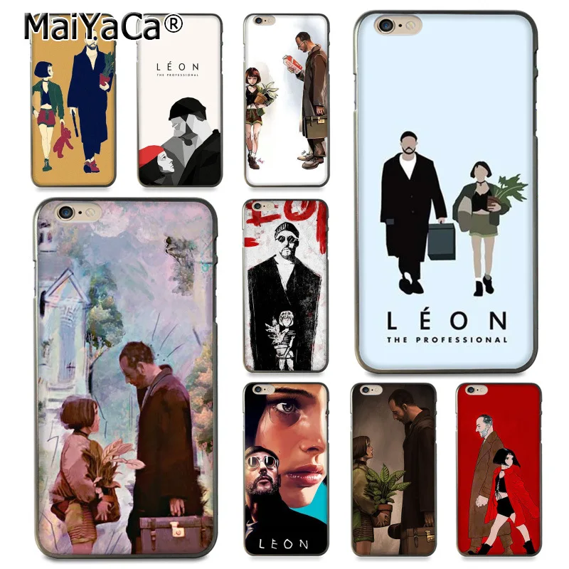 

MaiYaCa For iphone 7 6 X Leon the Professional Movie lovely Phone Accessories Case for iPhone 8 7 6 6S Plus X XS XR SE 5C Cover