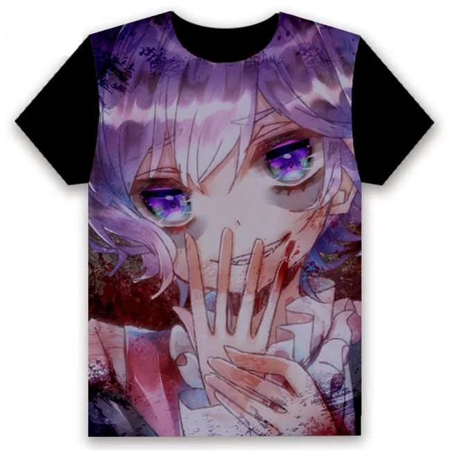 Модная мужская футболка, аниме, DIABOLIK LOVERS, Sakamaki Shu sakamaki reiji, косплей, короткий рукав, унисекс, повседневная черная футболка, топы, лето - Цвет: 4