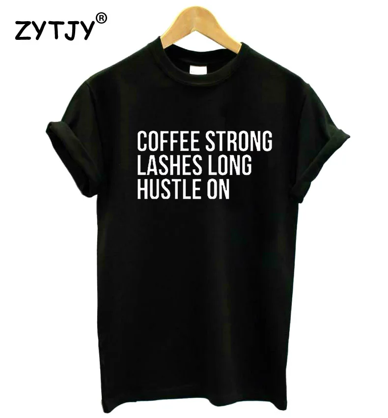 القهوة قوية جلدة طويل الزحام على طباعة المرأة التي شيرت القطن عارضة مضحك t قميص لسيدة الأعلى المحملة محب قطرة السفينة Z-779 القهوة قوية جلدة طويل الزحام على طباعة المرأة التي شيرت القطن عارضة مضحك t قميص لسيدة الأعلى المحملة محب قطرة السفينة Z-779