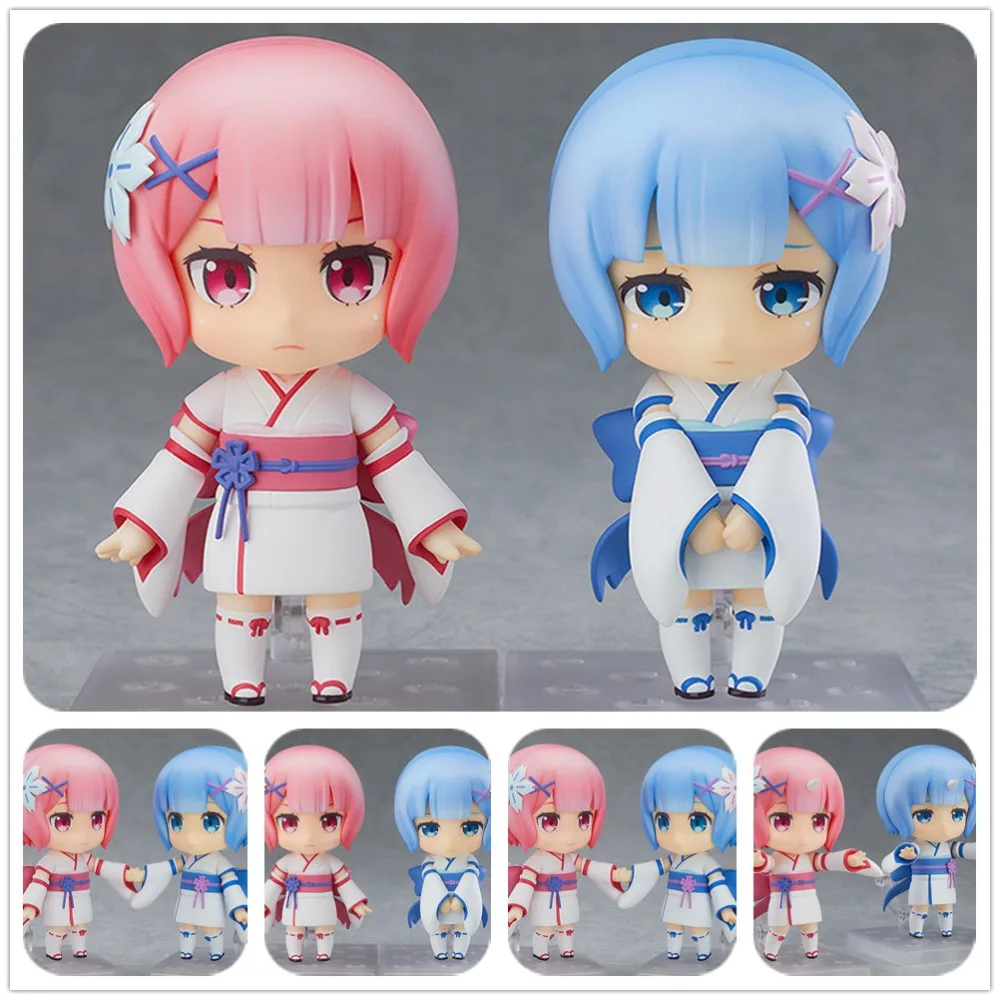 Anime Nendoroid 942 ReZERO Starting Life in Another World Ram Rem PVC