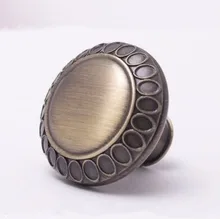 Vintage furniture hardware knobs 33MM bronze drawer dresser knob pull antique brass cupboard kitchen cabinet door handle knobs
