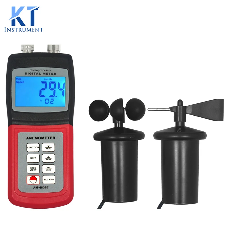 Buy Multifunctional Portable Digital Anemometer AM4836C from Reliable digital