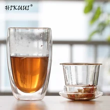 Модный цветок чай стакан из двойного стекла капсула чай заварка высокотемпературная теплоизоляция сохранение тепла чайный сервиз, кружка для вина