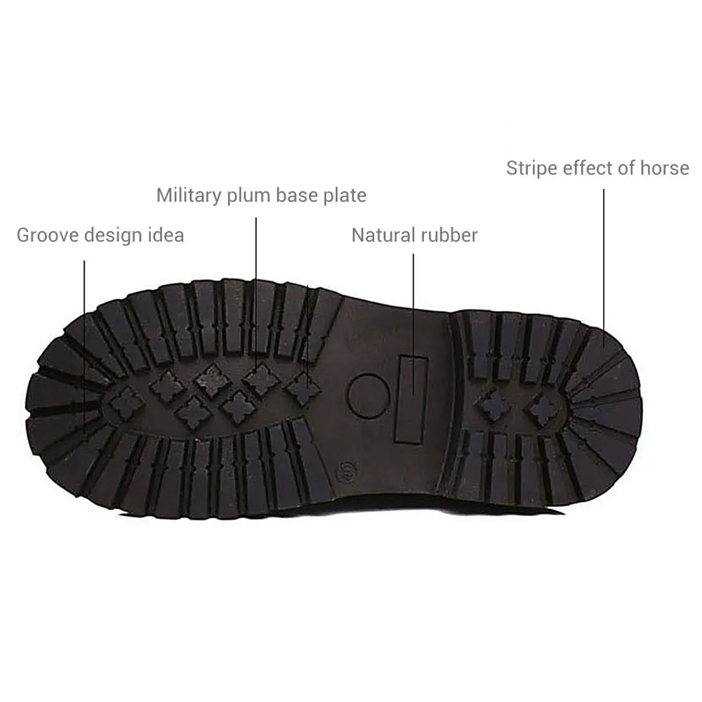 Botas de motocicleta para hombre, botas de Motocross, zapatos de motocicleta, botas de cuero de PU con hebilla de media pantorrilla, botas de moto Punk Martin negro