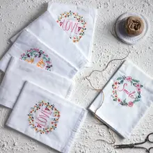 Новая Горячая Вышивка свадебных салфеток абсорбент хлопок в сдержанном стиле высококлассная домашняя салфетка кухонного использования носовой платок