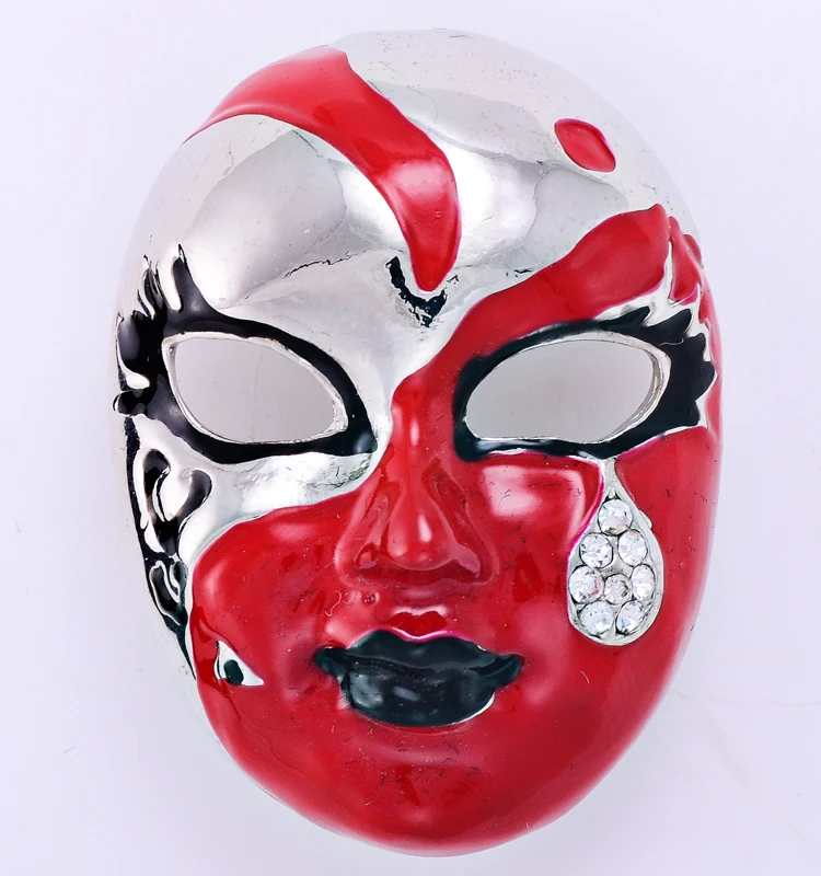 Женские эмалированные брошки MZC разноцветные броши в виде маски|mask brooch|brooch