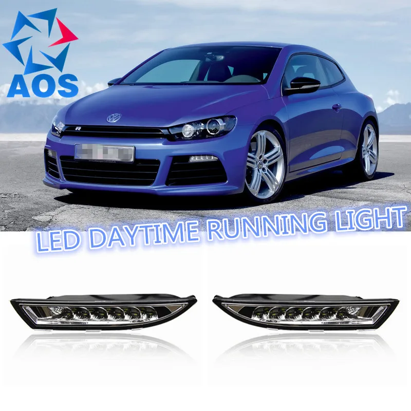 

2PCs/set car styling AUTO LED DRL Daylight Car Daytime Running lights set For Volkswagen VW Scirocco 2012 2013 2014 2015
