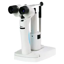 Портативный щелевая лампа SL-2 светодиодный лампы | 6 отверстия квадратный 1,00 | Максимальная общая 10x и 16x увеличение | 2 шага увеличение опционально