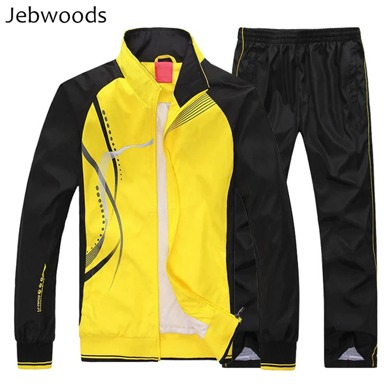 

Men' Sportswear Tracksuit Casual Men Track Suit Jogger Suits for Men Sweatsuits Jacket+Pants 2 Two Pieces Clothing Set 4XL 5XL