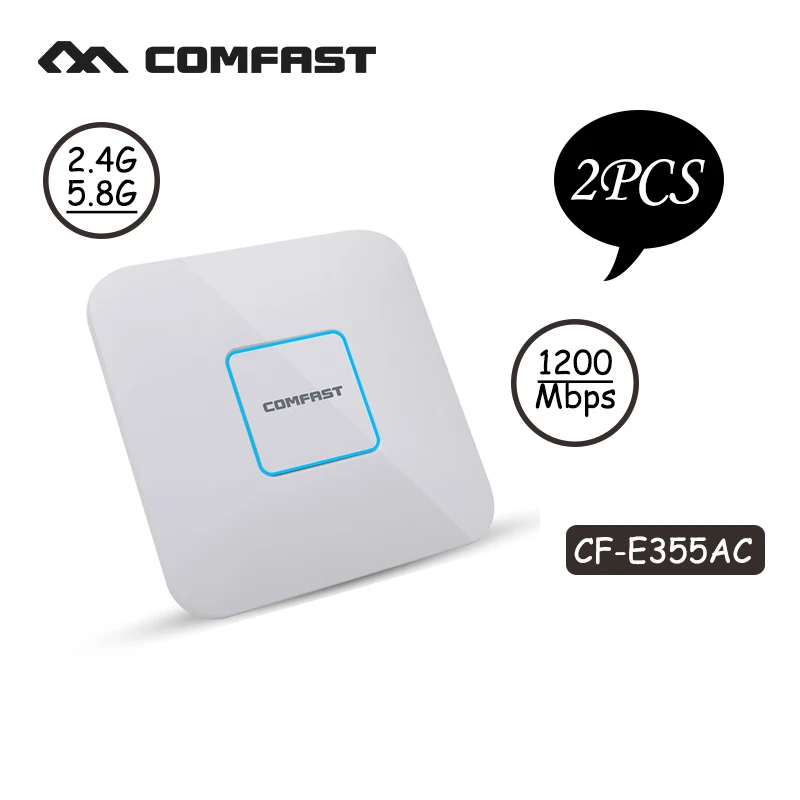 

2pcs Comfast Ceiling ap router 1200Mbps Wireless Access Point Dual Band 2.4G&5G AP network Wifi Router 802.11 AC support openWRT