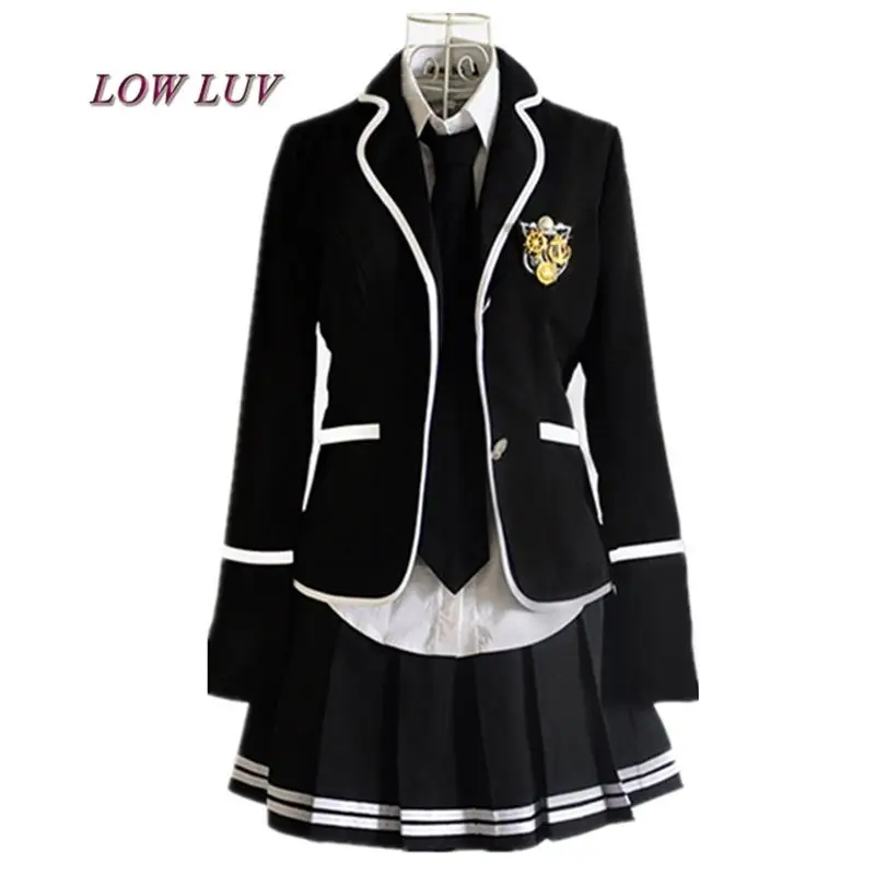 

Students long-sleeved school uniforms Japan and South Korea JK uniforms junior high school boys and girls students suit