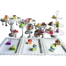 12 шт./лот белая стойка для кексов, пирожное-Корзиночка сковорода вечерние реквизит