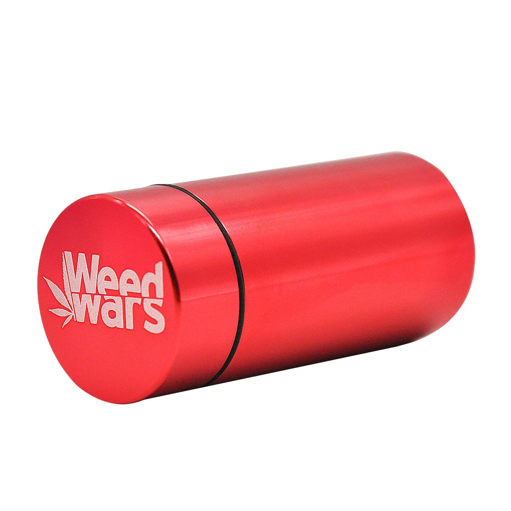 

Stash Jar - Airtight Smell Proof Aluminum Herb Container Ceramic Smoking Pipe Herb Grinder