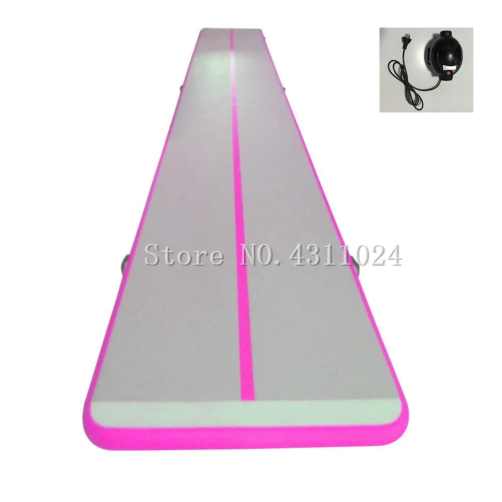 

Free Shipping Air Track 26ft Airtrack Gymnastics Tumbling Mat Inflatable Tumble Track with Electric Air Pump for Home Use