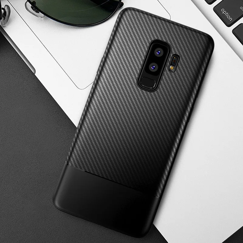 

s10plus Carbon Fiber Case For Samsung Galaxy S9plus s10lite Soft TPU Cover Coque For Samsung Galaxy S9 S8 s10 Plus Note 8 9 Case