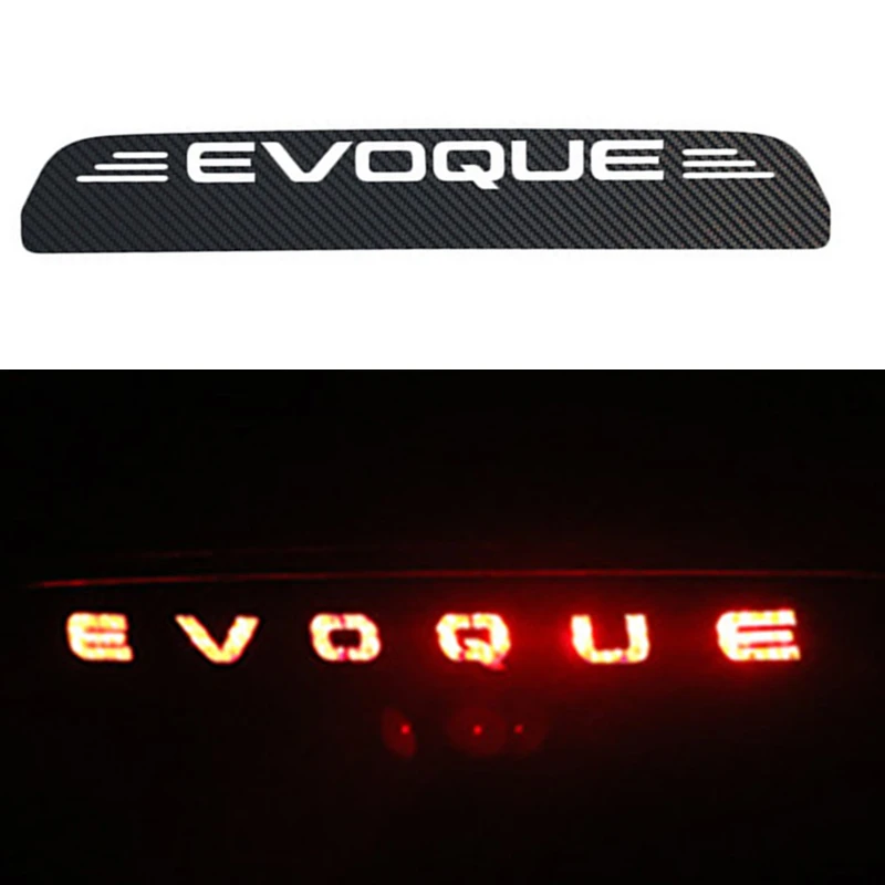 Additonal Brake Light Sticker Decorative Carbon Fiber High Mount Stop Lamp Cover for Land Rover