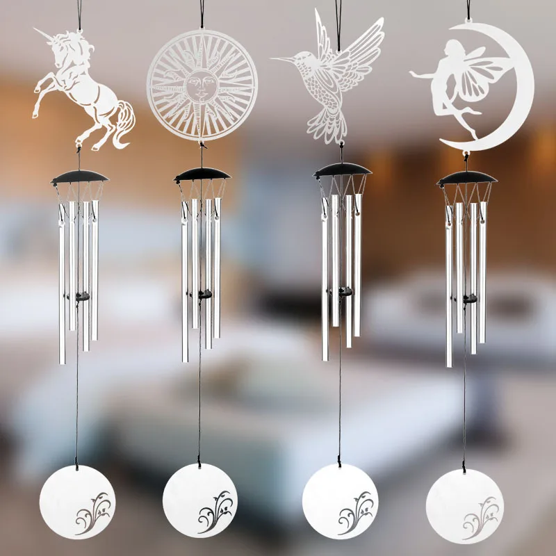 Stainless Steel Pastoral Style Multi tube Wind Chime Bell Hanging Music Equipment Creative
