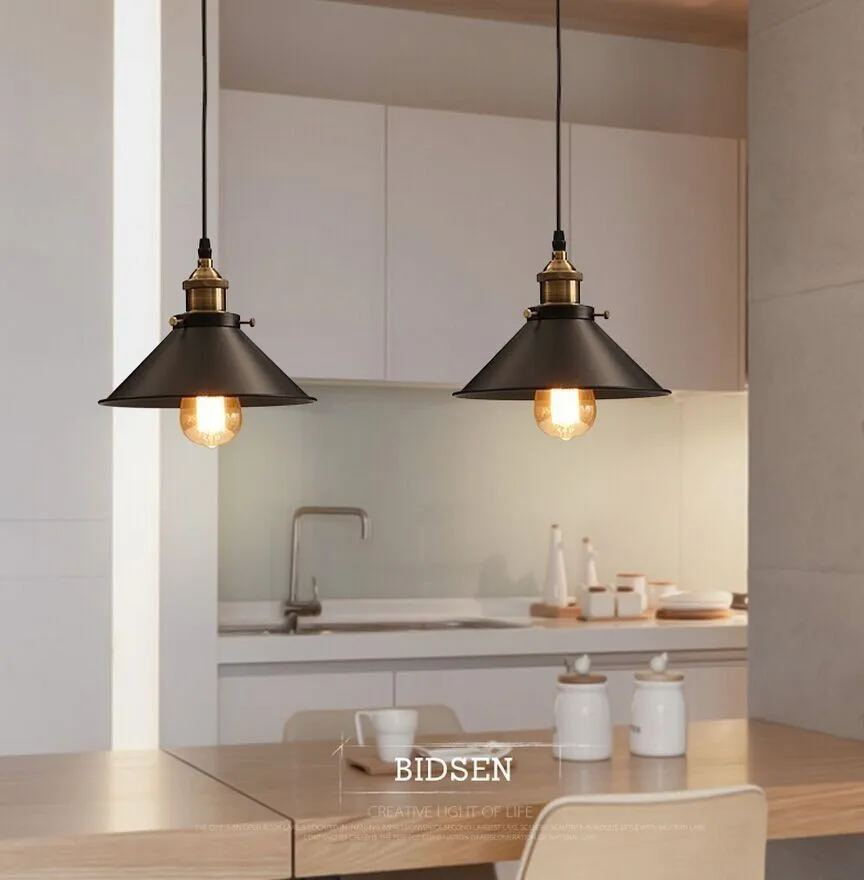 Винтажный скандинавский светильник, датский дизайнерский Лофт декор, светильник с E27 медный ламповый патрон для магазина одежды и ресторана