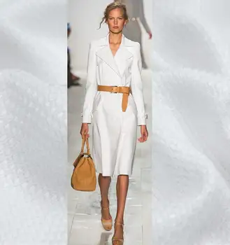 

Show the original high-end fashion square woven cotton cloth scarce supply of spring and summer clothing dress pants stretch lin