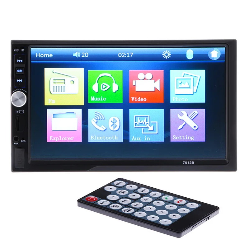 

7012B 12V Bluetooth Car Radio Player Stereo FM/MP3/Audio /-Charger/ USB/SD/AUX/ Auto Electronics In-Dash autoradio 2 DIN