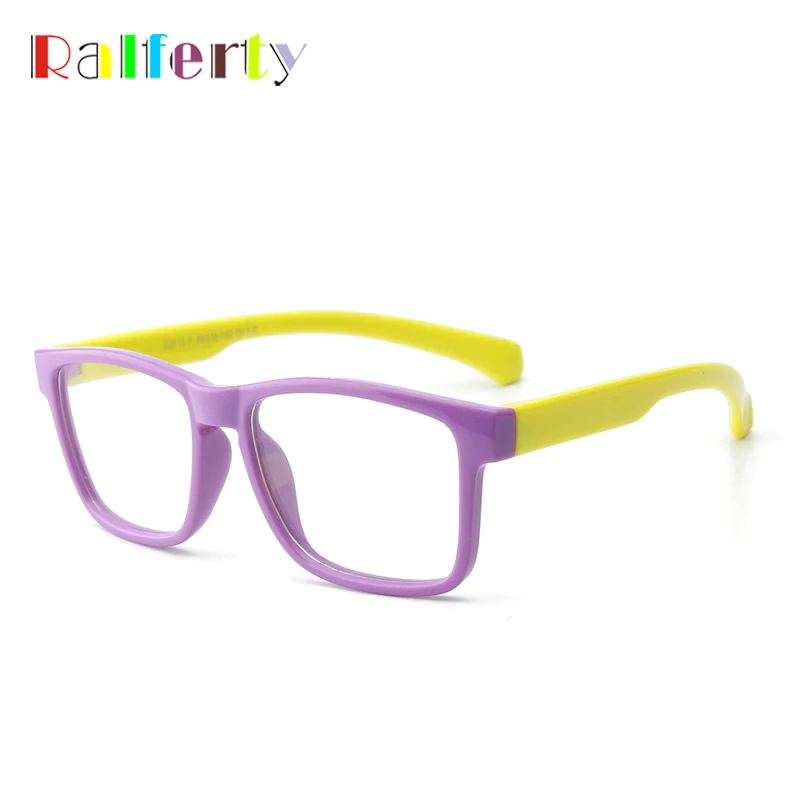 

Ralferty Kids Eyewear Frame Child TR90 Flexible Square Frames Eyeglasses Myopia Prescription Glasses Frame Girl Boy Oculos K8113
