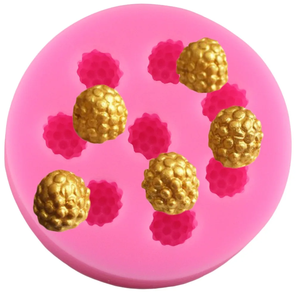 

1pc 8 Holes Raspberry Shape Cake Mold Silicone Berry Fondant Mold Chocolate Cake Decoration Tool