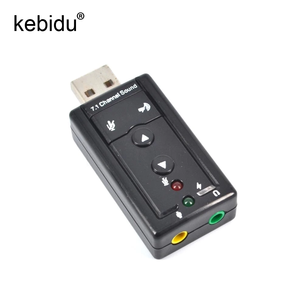 

USB Sound Card 7.1 Channel 3D Audio Sound Card Mic Adapter 3.5mm Jack Stereo Virtual Track 3D Sound Card Speaker Mic Earphone