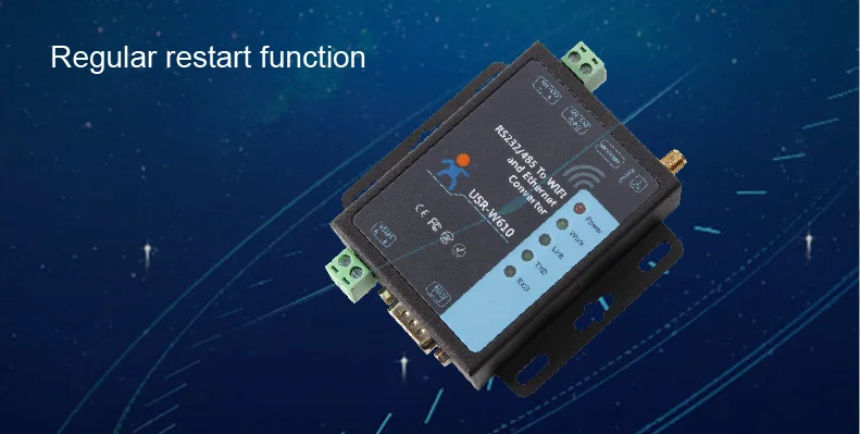 Промышленный конвертер Ethernet RS232/RS485 в Wi Fi 802 11 B/G/N USR W610 V2 встроенный веб сервер/Веб