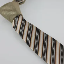 YIBEI coahella галстуки Кофе узел контраст бежевый черный серый полосы шейный платок, тонкий галстук 7 см бизнес галстук рубашка ручной работы Галстуки