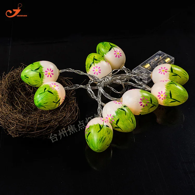 

10 LED Easter Egg Ball Lamp String Starry Fairy Lights For Garden Kids Living Room Ornament Spring Fresh Mini Lamp Party Decor
