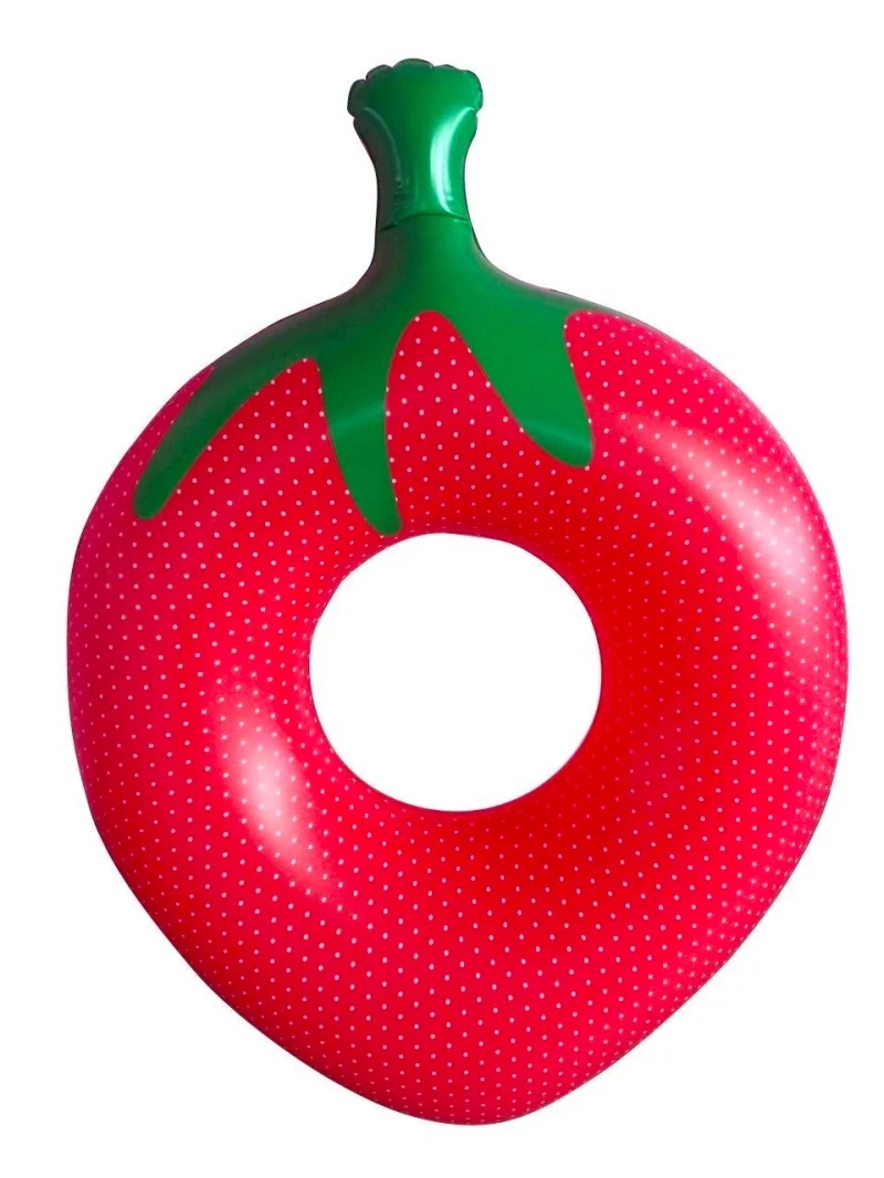 Гигантский надувной Stawberry плавательный кольцо экологически чистый ПВХ пончик круг бассейн поплавок для взрослых и детей вечерние игрушки Floatie