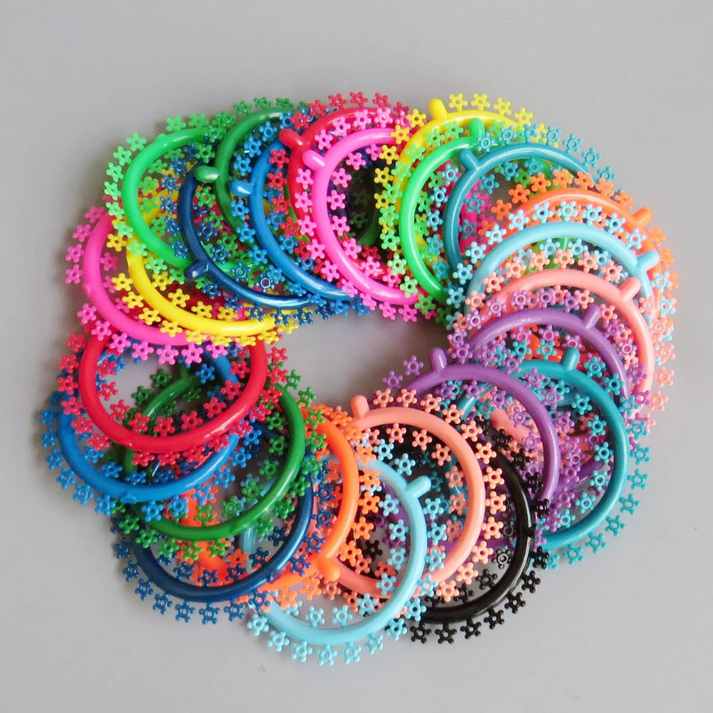 1000/1Bag Assorted Elastic Dental Orthodontic Ligature Ties Flower