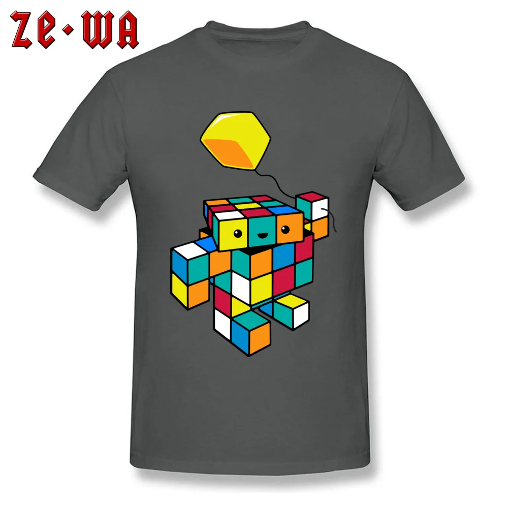 CUBE WITH A CUBE Cool T-shirts for Men 100% Cotton Lovers Day Tops & Tees Custom Tops Tees Short Sleeve Family O-Neck CUBE WITH A CUBE carbon